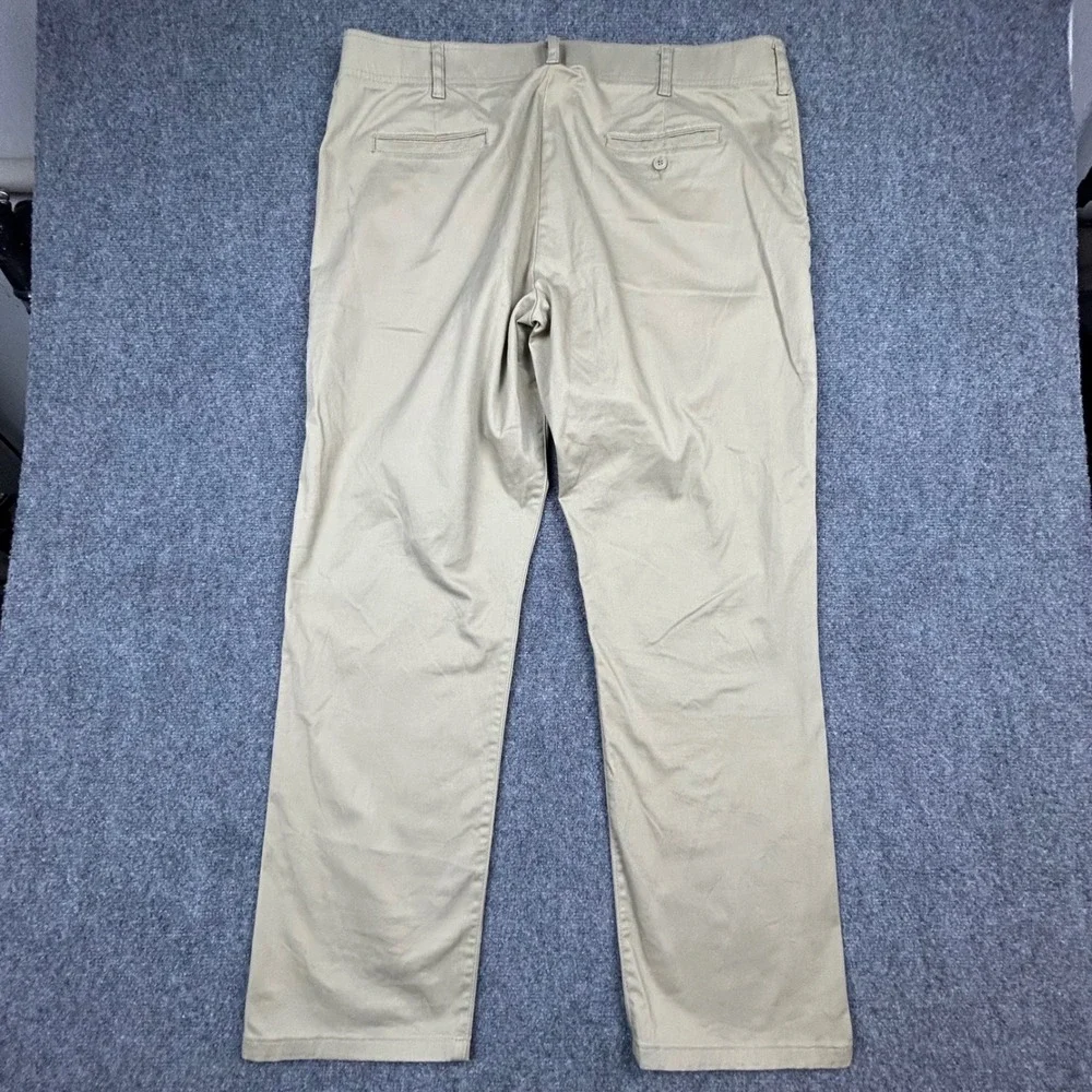 Lee Extreme Motion Pants Mens 40x32 Khaki‎ Straight Fit Tapered Leg Performance